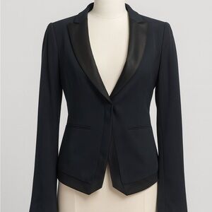 BCBGMAXAZRIA Elegant Tuxedo Black Women's Blazer
